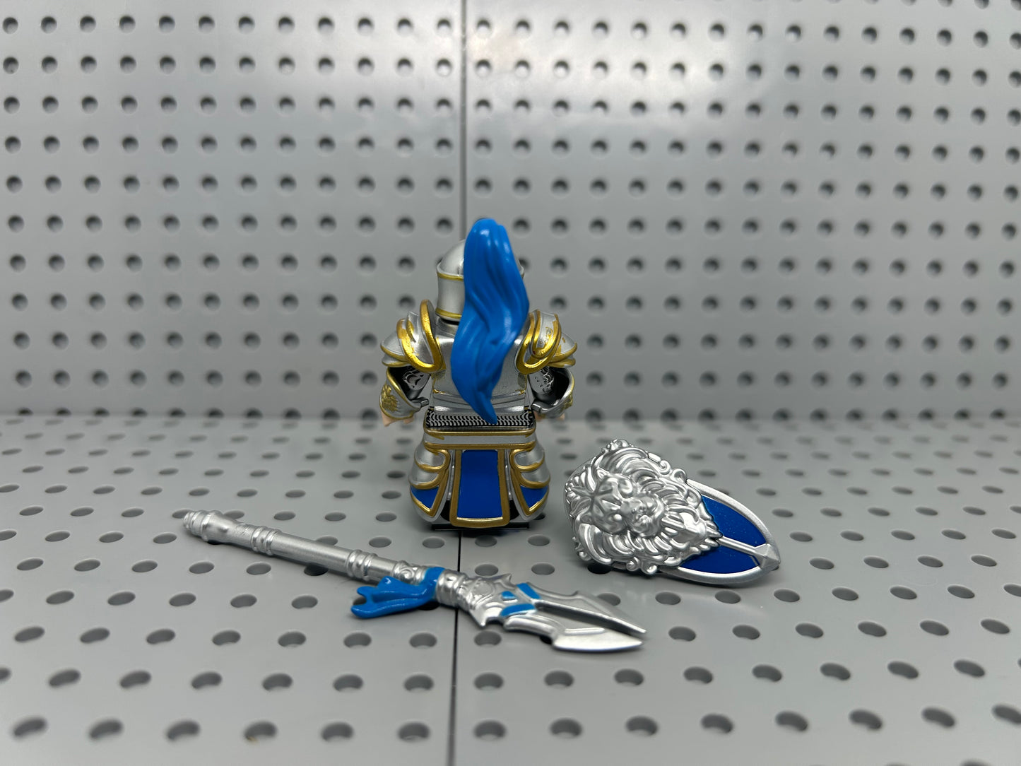 Medieval Alliance Knight Custom Block-Style Figure