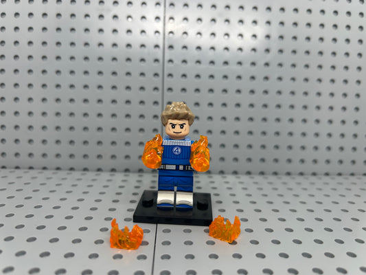 Solar Flareon Custom Block-Style Figure