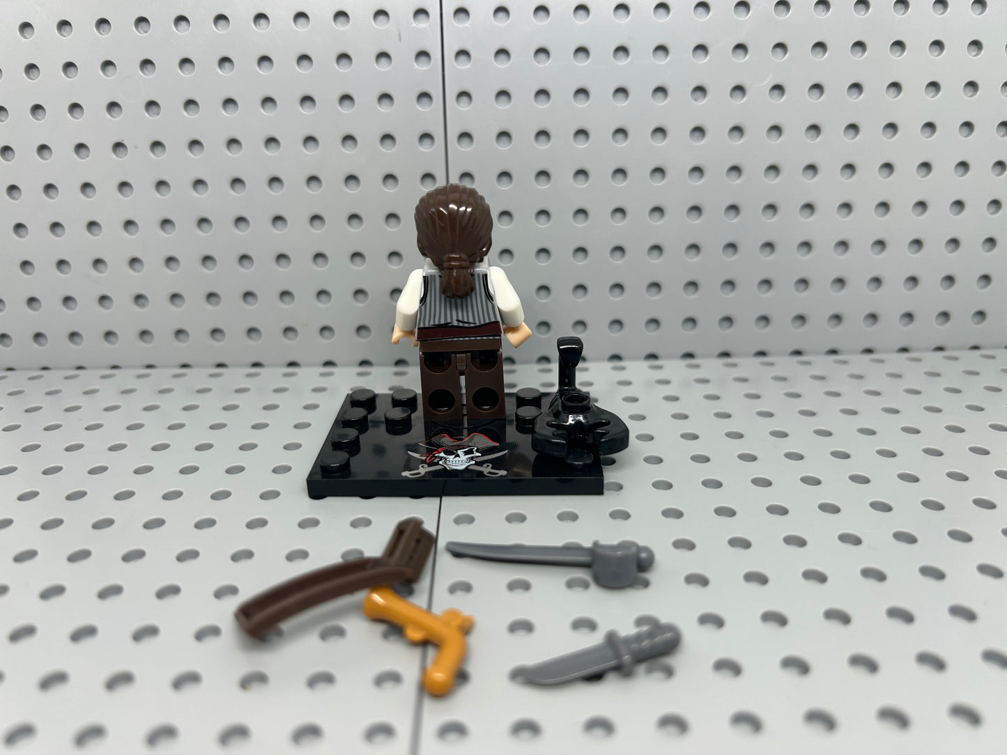 Young Pirate Swordsman Custom Block-Style Figure