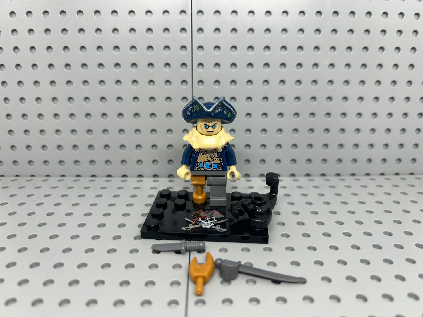 Cursed Sea Captain Custom Block-Style Figure