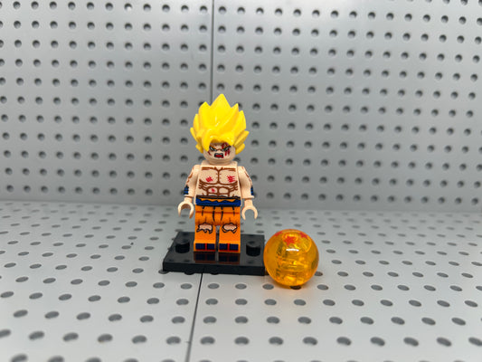 Legendary Energy Warrior Custom Block-Style Figure