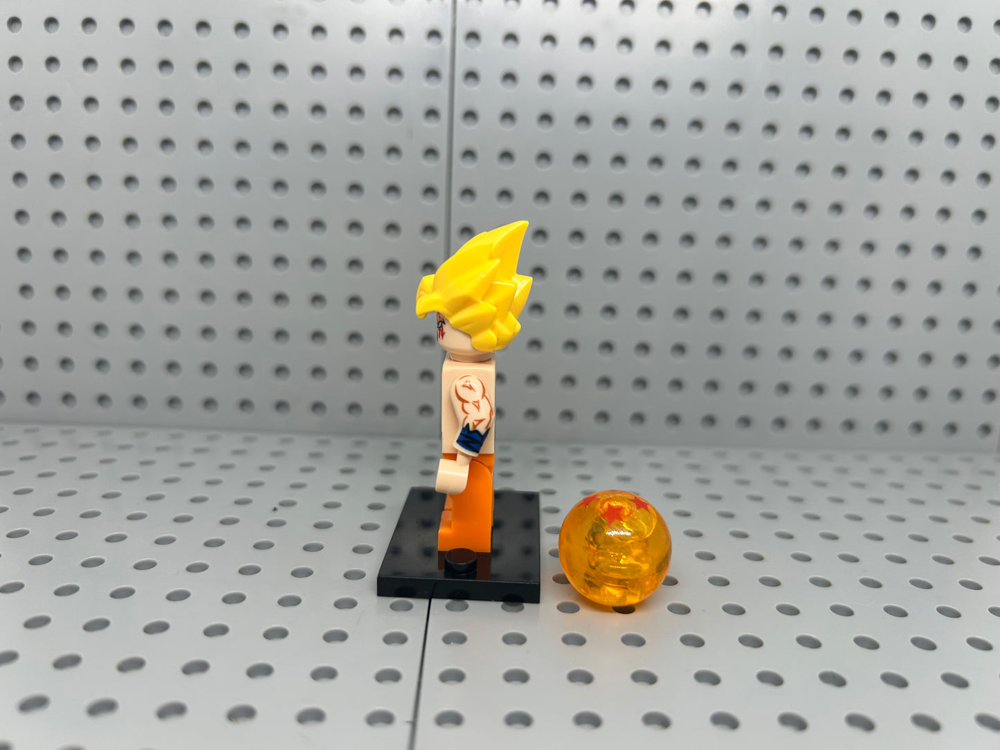 Legendary Energy Warrior Custom Block-Style Figure