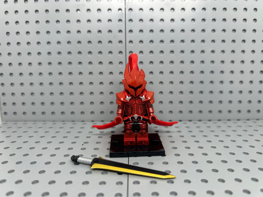 Blood Blade Warrior Custom Block-Style Figure