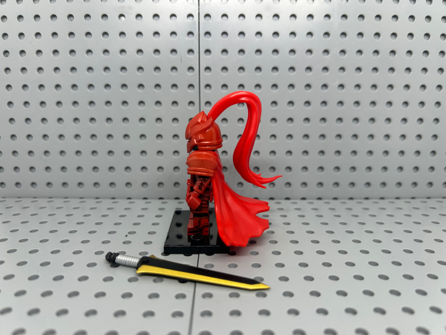 Blood Blade Warrior Custom Block-Style Figure