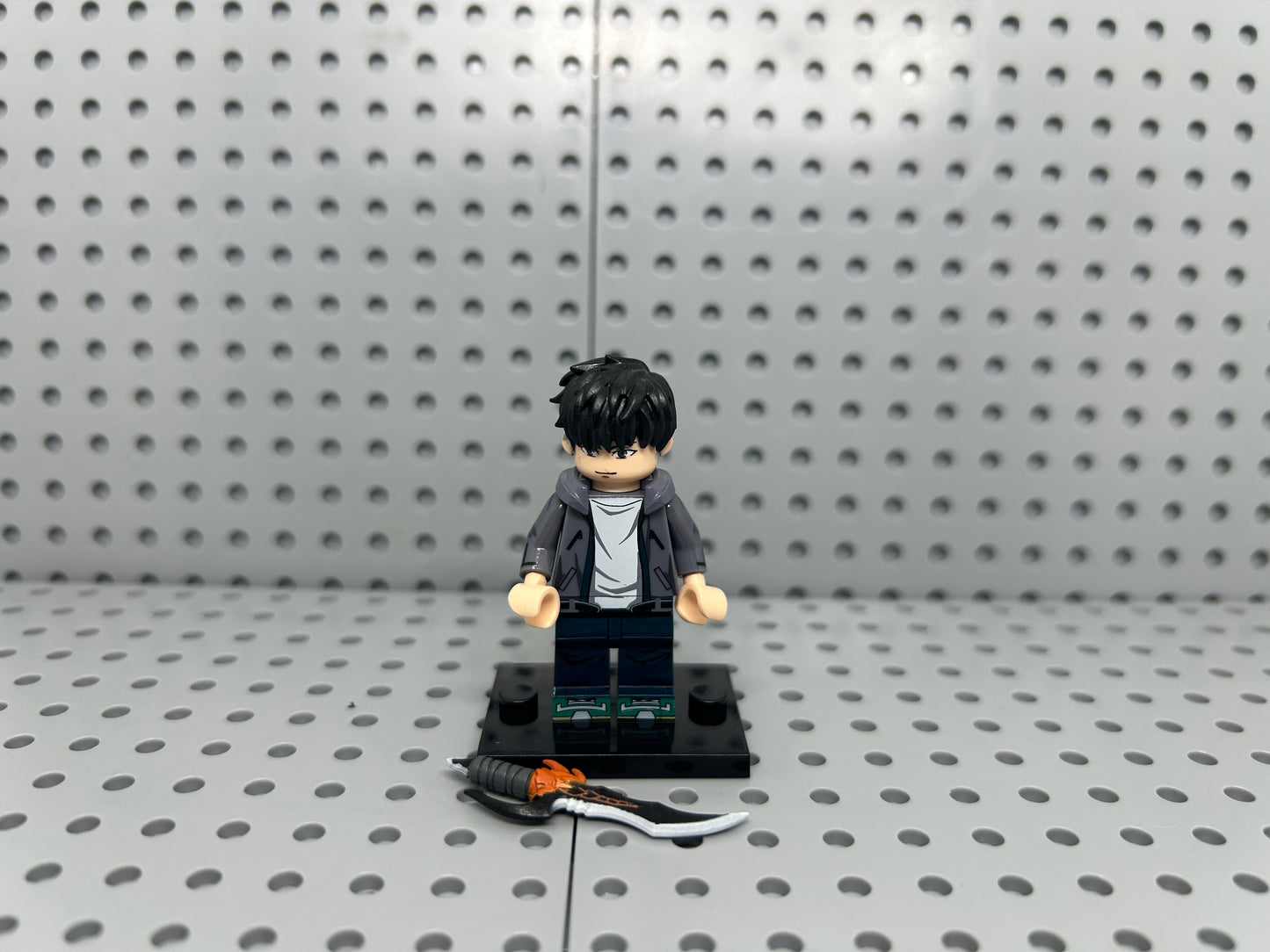 Dark Sovereign Fighter Custom Block-Style Figure