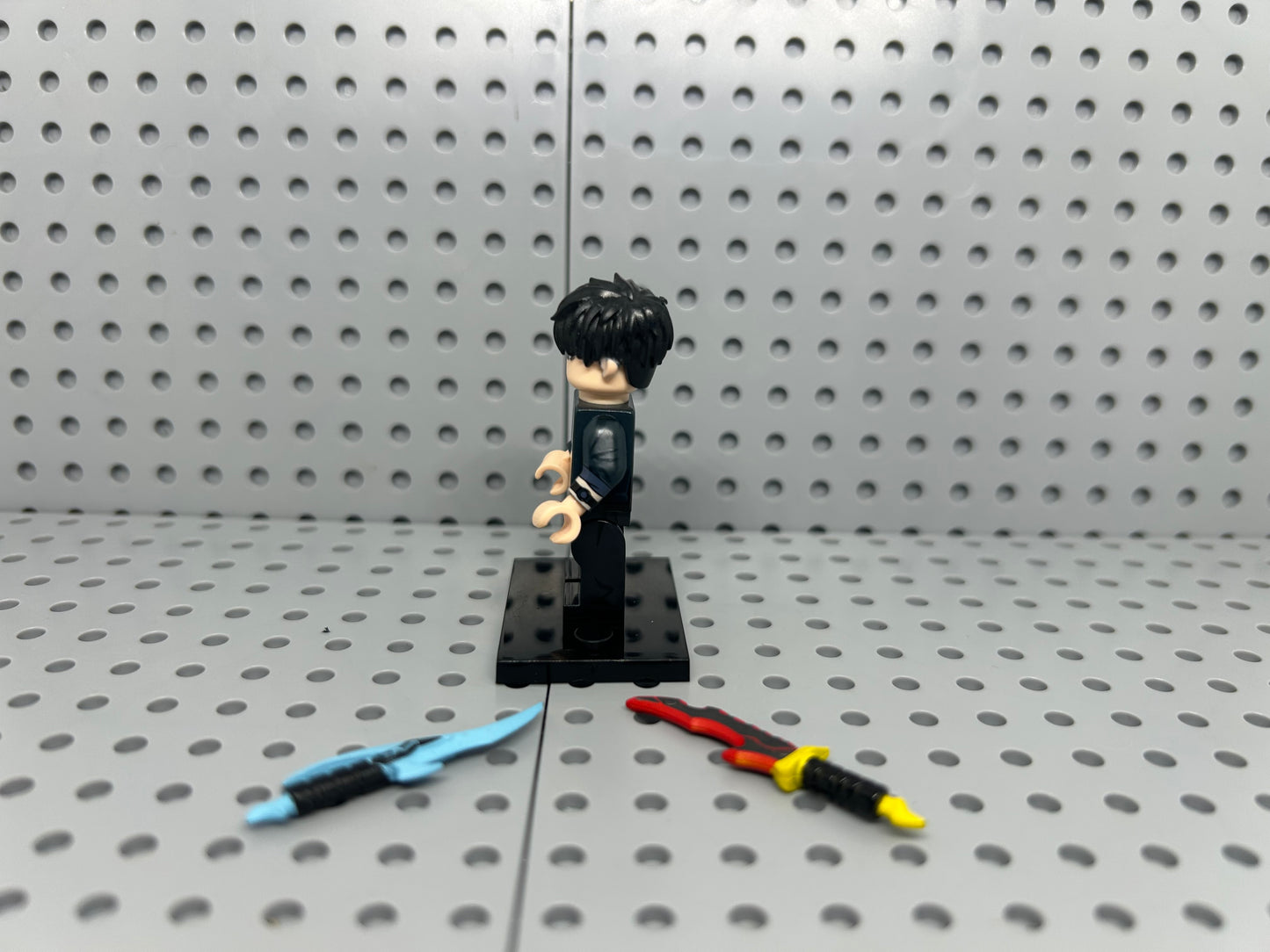 Shadow King Warrior Custom Block-Style Figure