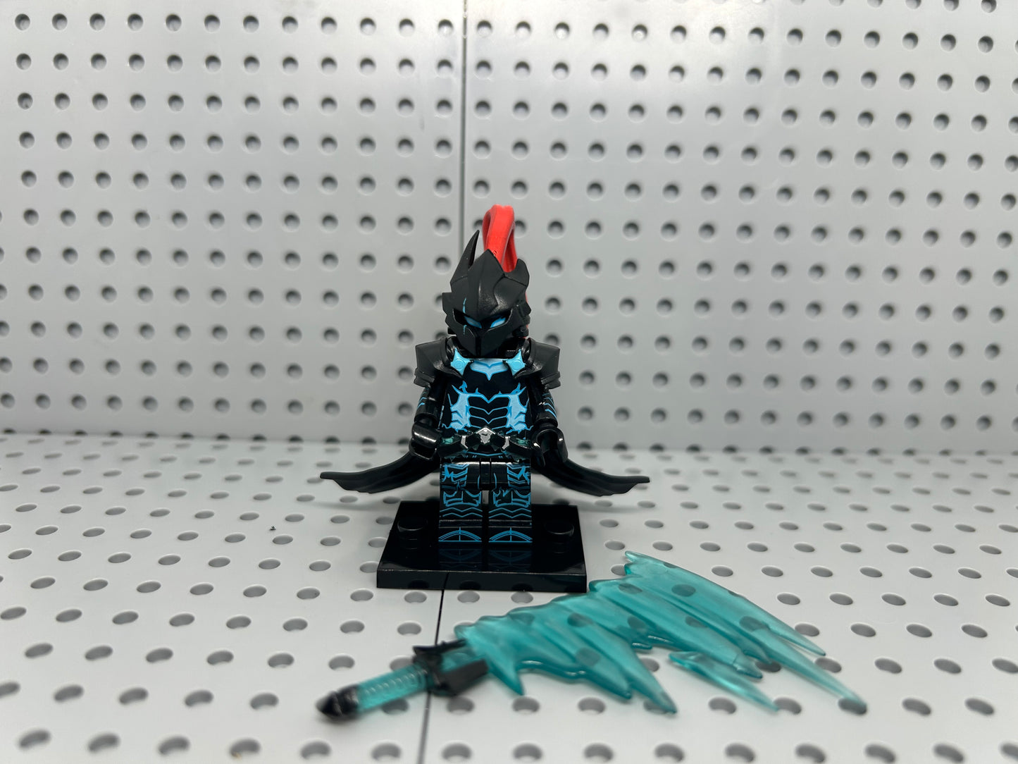 Shadow Blade Knight Custom Block-Style Figure