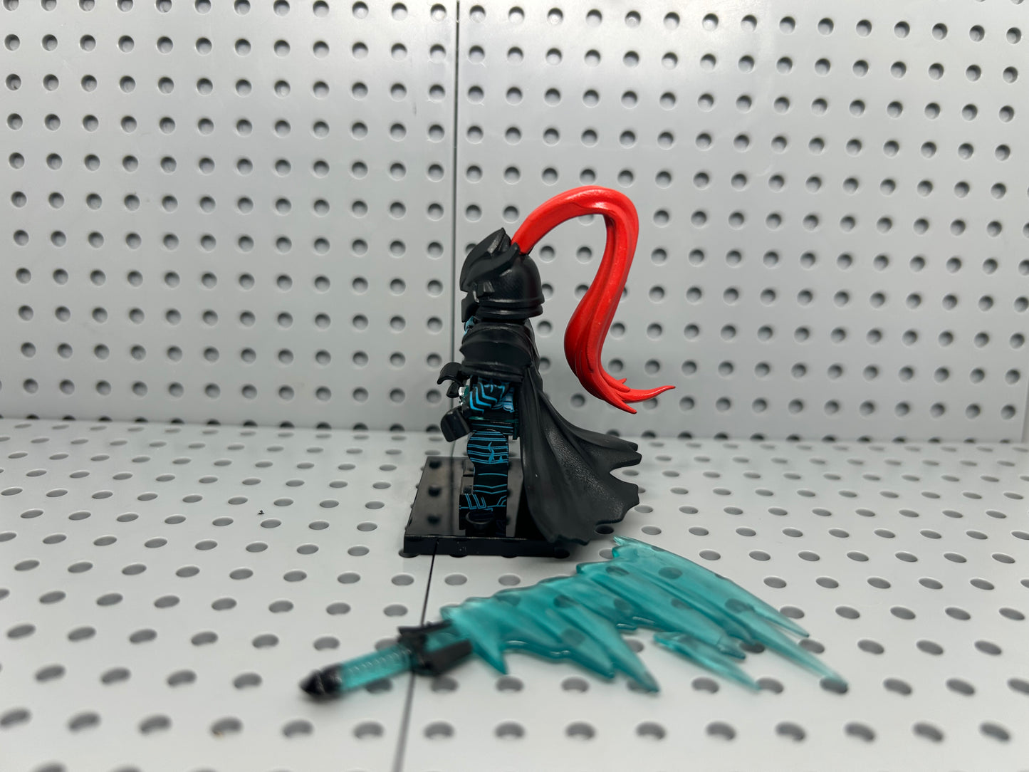 Shadow Blade Knight Custom Block-Style Figure