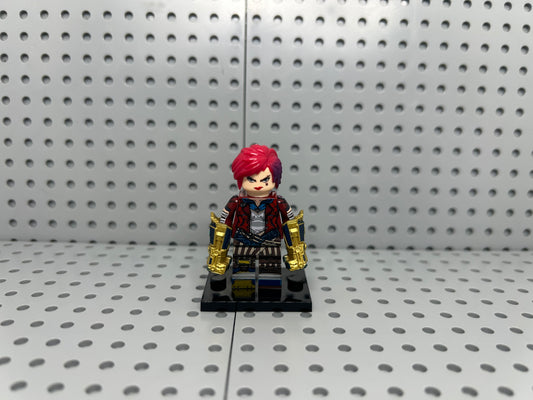 Iron Gauntlet Brawler Custom Block-Style Figure