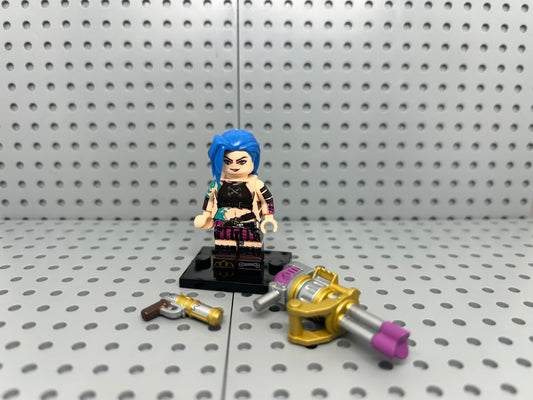 Wildfire Blast Girl Custom Block-Style Figure