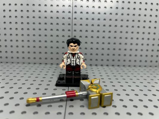 Hex Hammer Guardian Custom Block-Style Figure