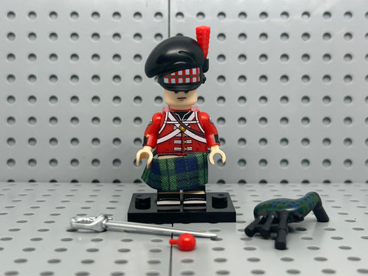 Scottish Highlander Piper Custom Minifigure