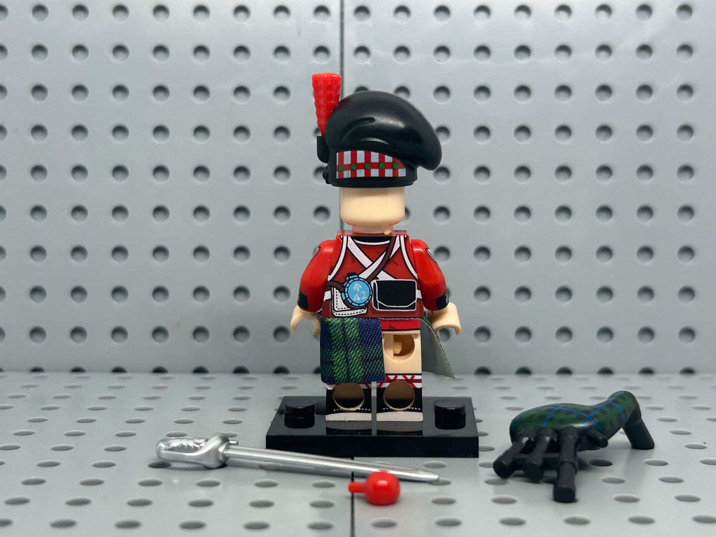 Scottish Highlander Piper Custom Minifigure
