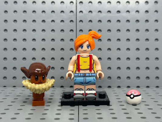 Water Gym Leader, Forest Tail Custom Minifigure