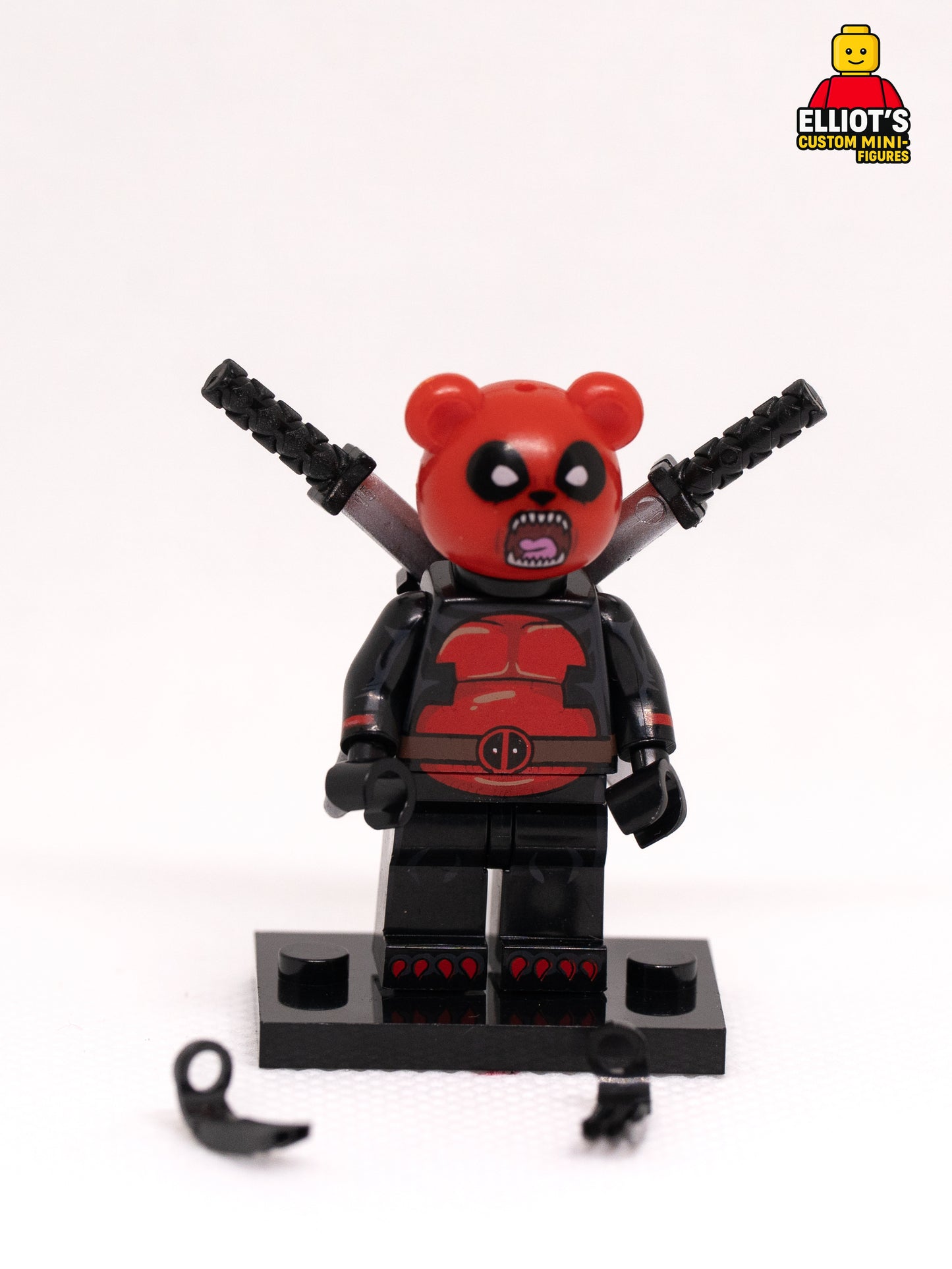 Masked Panda Mercenary Custom Minifigure