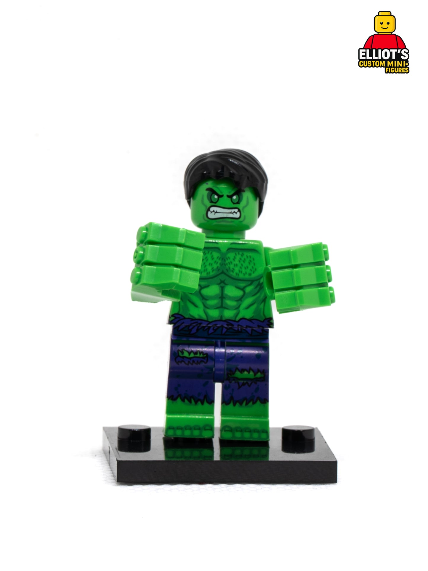 Green Rage Hero Custom Minifigure