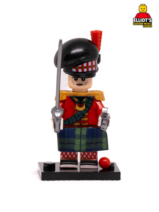 Scottish Highlander Officer Custom Minifigure