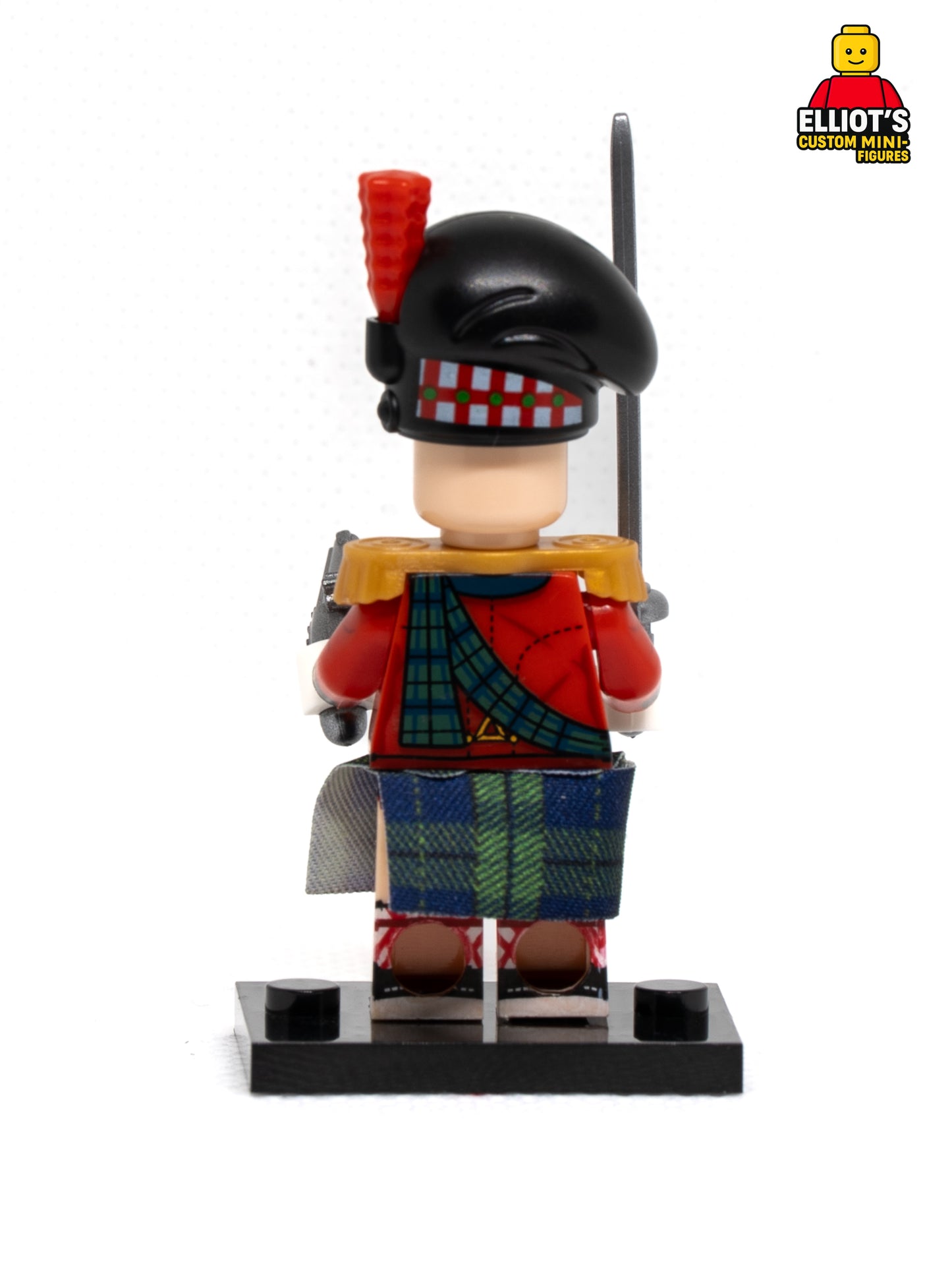 Scottish Highlander Officer Custom Minifigure