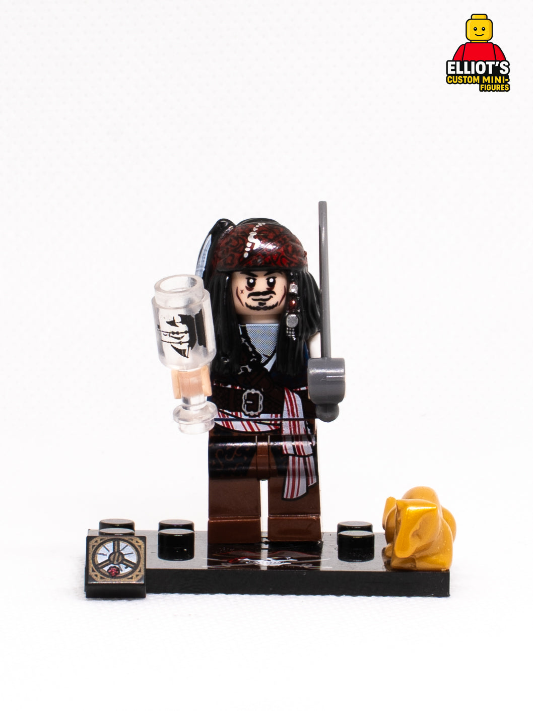 Caribbean Trickster Captain Custom Minifigure