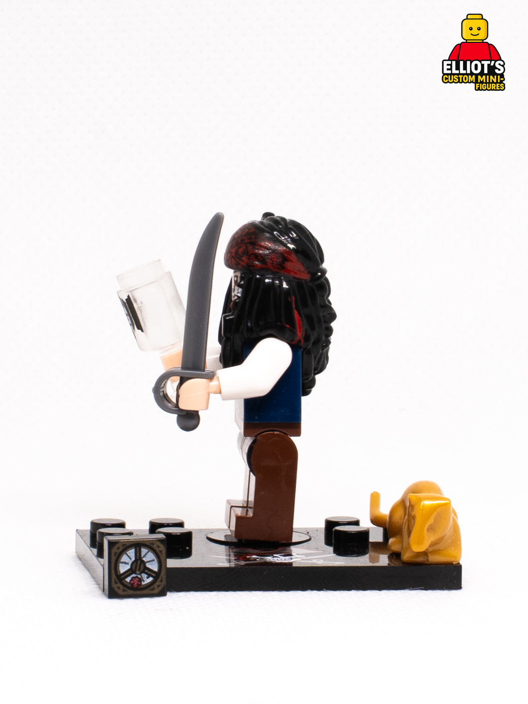Caribbean Trickster Captain Custom Minifigure