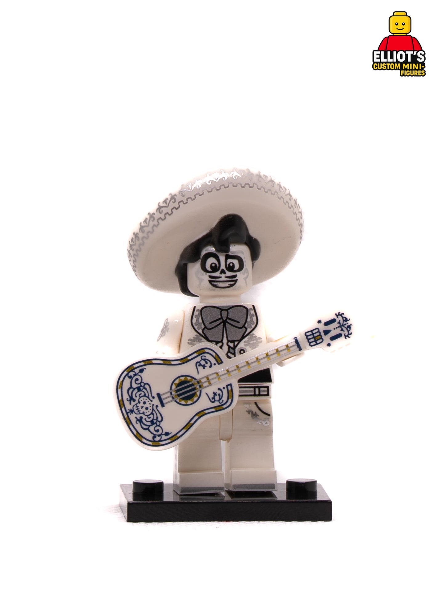 Skeleton Street Musician Custom Minifigure